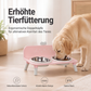 🎉🔥Über 15.000 Mal verkauft!🐱🐶Höhenverstellbare Doppelnapf-Halterung für Hunde & Katzen – schützt die Halswirbelsäule, rutschfest & abnehmbar