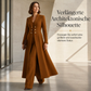 🍂🎉Herbst-Bestseller! Über 48.000 Mal verkauft!💖✨Elegantes herbstliches 2-Teiler-Outfit für Damen mit Retro-Langmantel und schlichter Hose