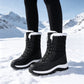 🎉🔥Über 38.000 Mal verkauft!💖❄️Damen Winterstiefel mit warmem Plüschfutter – rutschfest, schnürbar & ideal gegen kalte Füße❄️