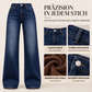 🎉💖Über 38.000 Mal verkauft!🎁👖Damen thermische Wide-Leg-Jeans mit hohem Bund | Keine kalten Beine, kein einschnürender Bund – Warme Weite für Winter & Alltag✨