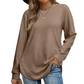 🖤🔥Über 48.000 verkauft!💖🎁Black Week Deal – 50% Rabatt auf das elegante Damen-Langarmshirt mit High-Low-Saum🖤✨