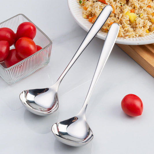 🎉✨66.000+ Mal verkauft!🥣💖Edelstahl 18/10 Suppenlöffel mit langem Griff & großem Löffelkopf – Rostfrei, spülmaschinenfest & perfekt für heiße Suppen!